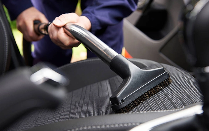 Deep cleaning of car seats, upholstery shampooing, stain and odor removal for fresh interiors