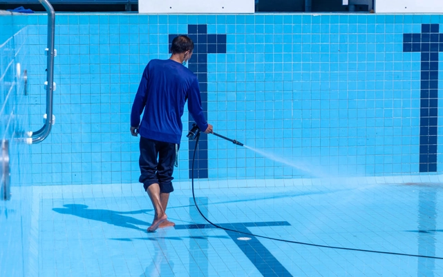 Professional swimming pool maintenance and deep cleaning services in Pondicherry for sparkling and hygienic pools.