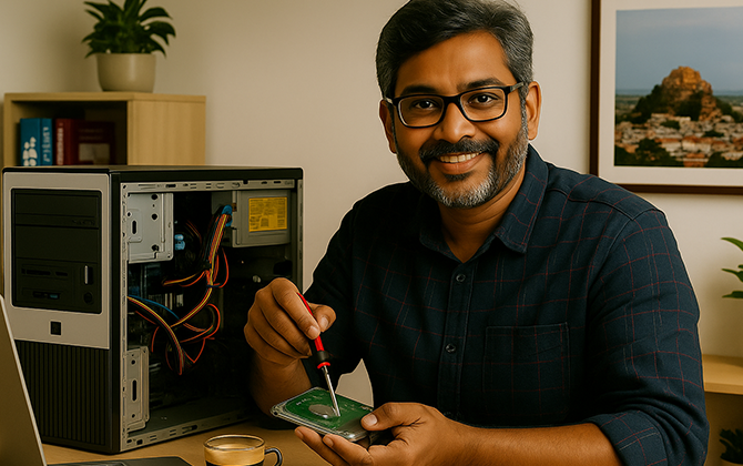 Fast doorstep computer repair and data recovery services in Pondicherry for home and office systems