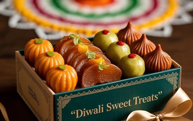Shop traditional Diwali sweets online in Pondicherry with authentic flavors and quick doorstep delivery