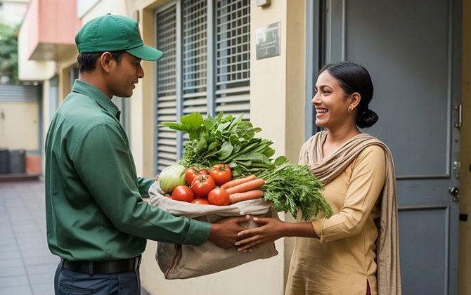 Order fresh vegetables and fruits online with same-day home delivery in Pondicherry city