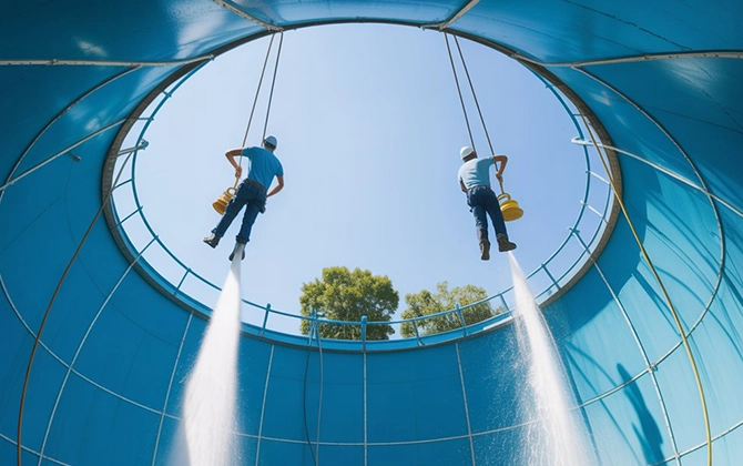 Expert water tank cleaning for apartments in Pondicherry ensuring safe, clean, and hygienic water storage